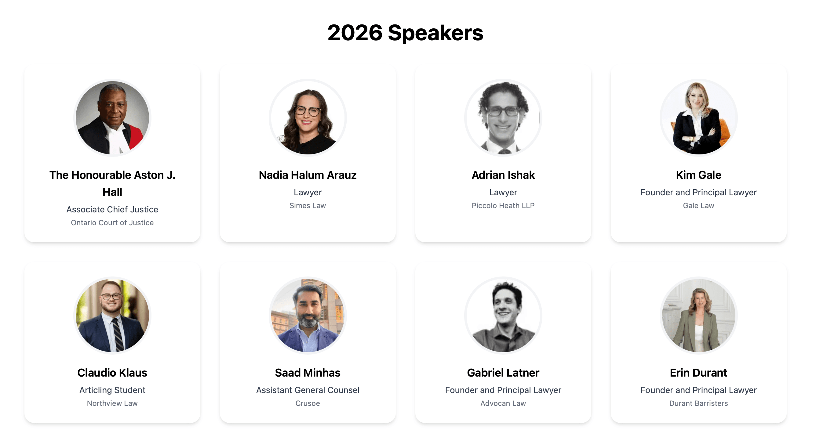 Annual Conference Portal — screen 3